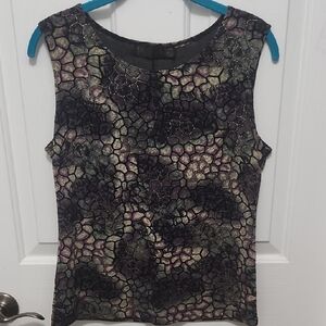 Picadilly Fashion Pink Graphic Sleeveless Tank Top